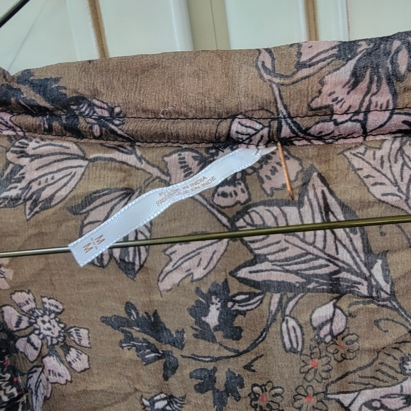 Brown and Black Free People Blouse - Picture 3 of 3